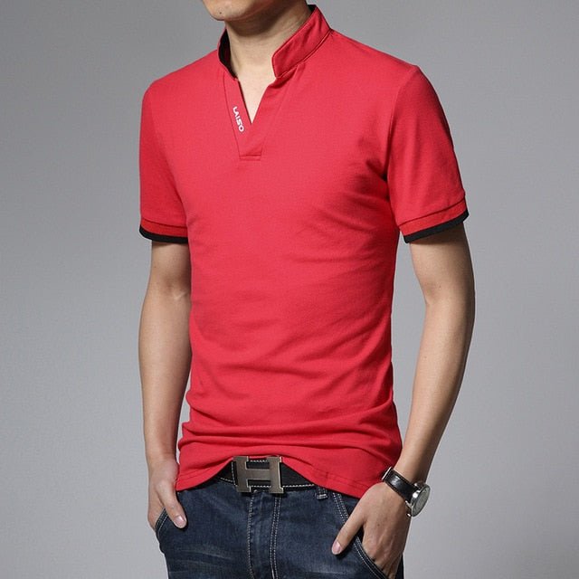 Men's Long-sleeved Cotton Polo Shirt S M L XL 4XL 5XL White Green Grey Red Black Fashion Casual Man POLO Shirts - Starttech Online Market
