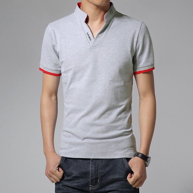 Men's Long-sleeved Cotton Polo Shirt S M L XL 4XL 5XL White Green Grey Red Black Fashion Casual Man POLO Shirts - Starttech Online Market