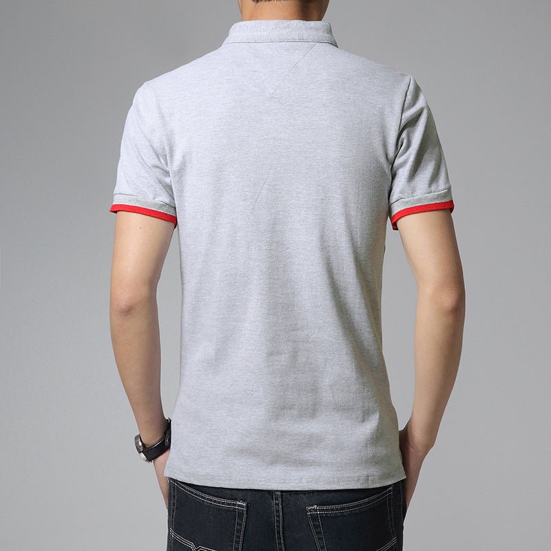 Men's Long-sleeved Cotton Polo Shirt S M L XL 4XL 5XL White Green Grey Red Black Fashion Casual Man POLO Shirts - Starttech Online Market