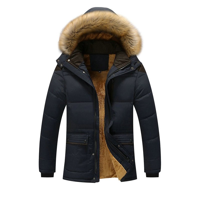 Men's New Fashion Winter Jacket Thick Casual Outwear Hooded Windproof Warm Coat - Starttech Online Market