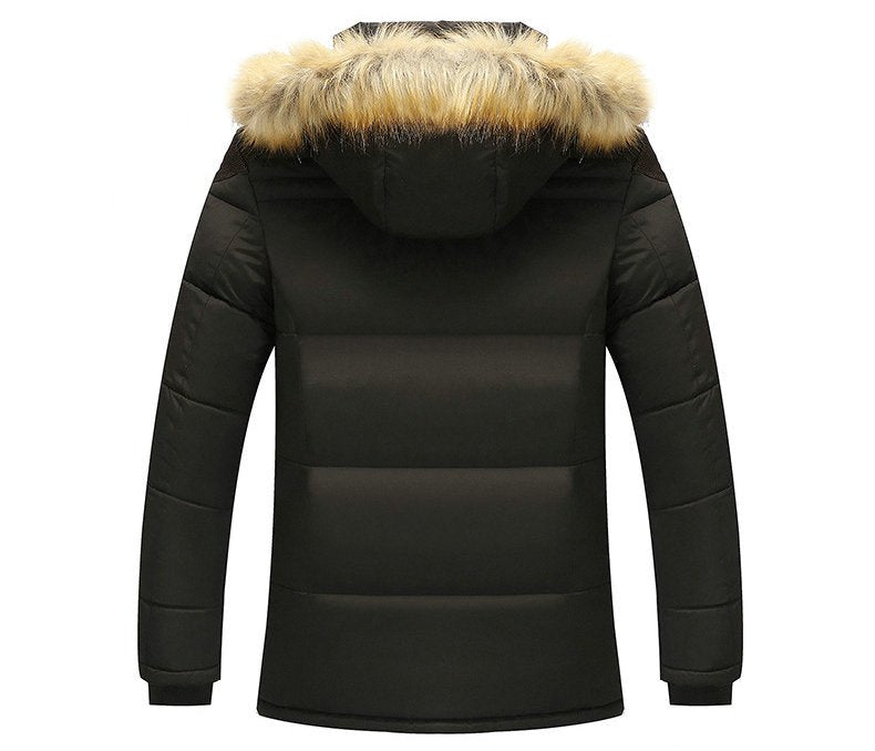 Men's New Fashion Winter Jacket Thick Casual Outwear Hooded Windproof Warm Coat - Starttech Online Market