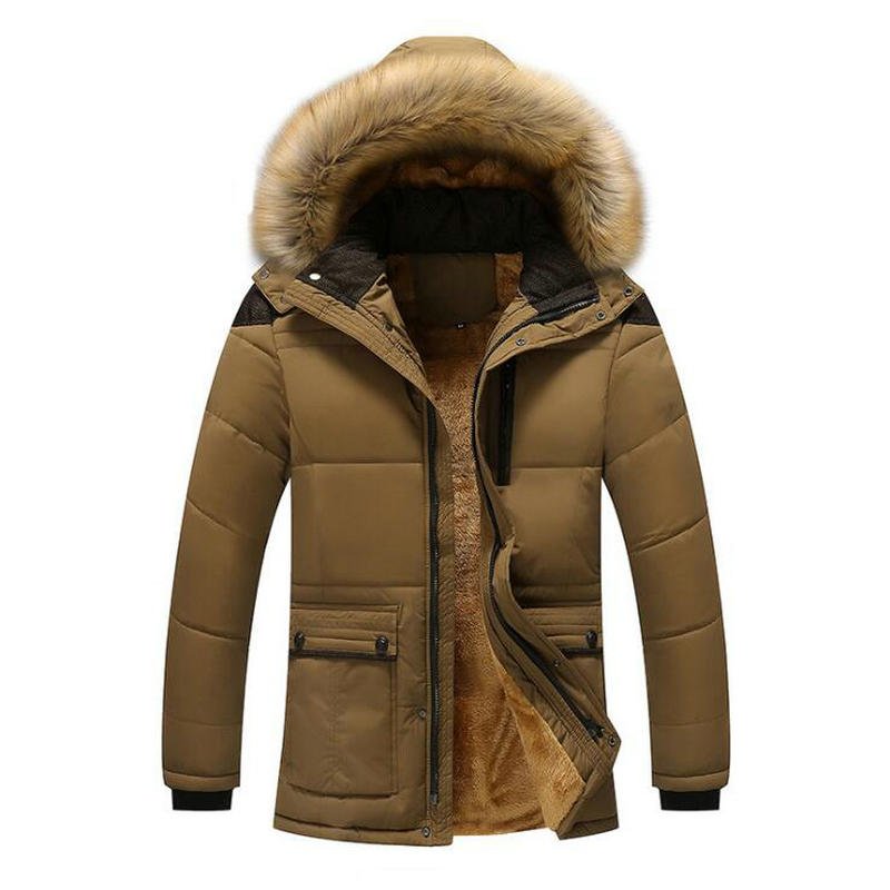 Men's New Fashion Winter Jacket Thick Casual Outwear Hooded Windproof Warm Coat - Starttech Online Market