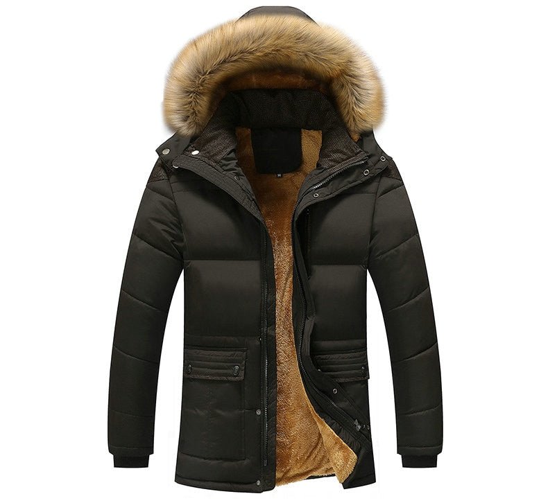 Men's New Fashion Winter Jacket Thick Casual Outwear Hooded Windproof Warm Coat - Starttech Online Market