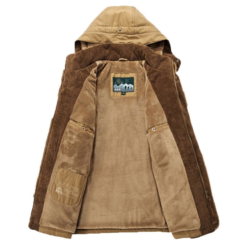 Men's Parkas Jacket Coat Military -15 Degree Hooded Collar Thick Warm Winter Parkas Jacket - Starttech Online Market