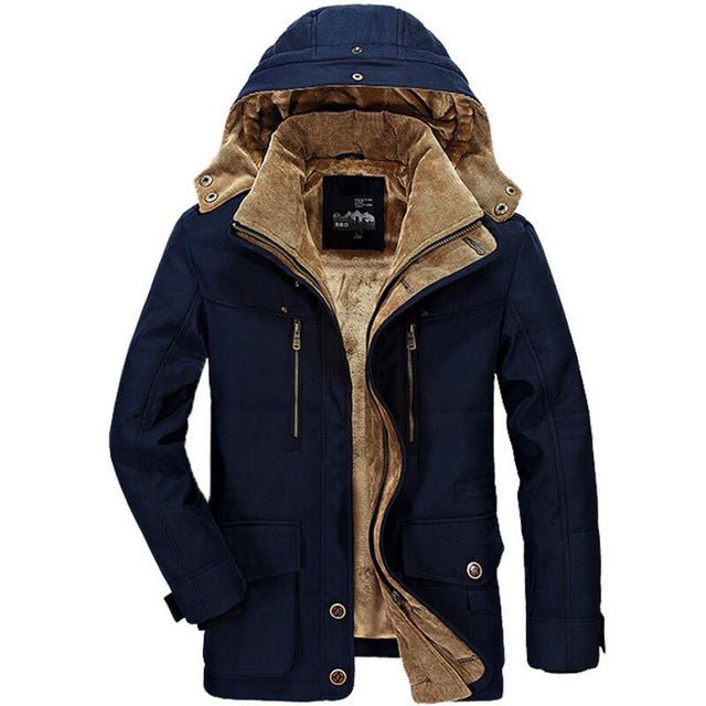 Men's Parkas Jacket Coat Military -15 Degree Hooded Collar Thick Warm Winter Parkas Jacket - Starttech Online Market
