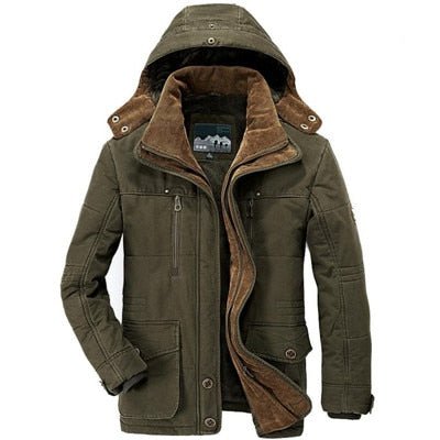 Men's Parkas Jacket Coat Military -15 Degree Hooded Collar Thick Warm Winter Parkas Jacket - Starttech Online Market