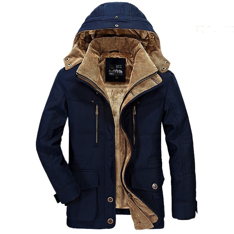 Men's Parkas Jacket Coat Military -15 Degree Hooded Collar Thick Warm Winter Parkas Jacket - Starttech Online Market