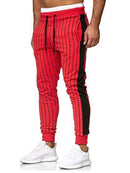 Men's Striped Casual Sports Jacket Cardigan Outdoor Sports and Leisure Runners Suit - Starttech Online Market