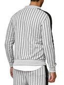Men's Striped Casual Sports Jacket Cardigan Outdoor Sports and Leisure Runners Suit - Starttech Online Market