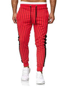 Men's Striped Casual Sports Jacket Cardigan Outdoor Sports and Leisure Runners Suit - Starttech Online Market