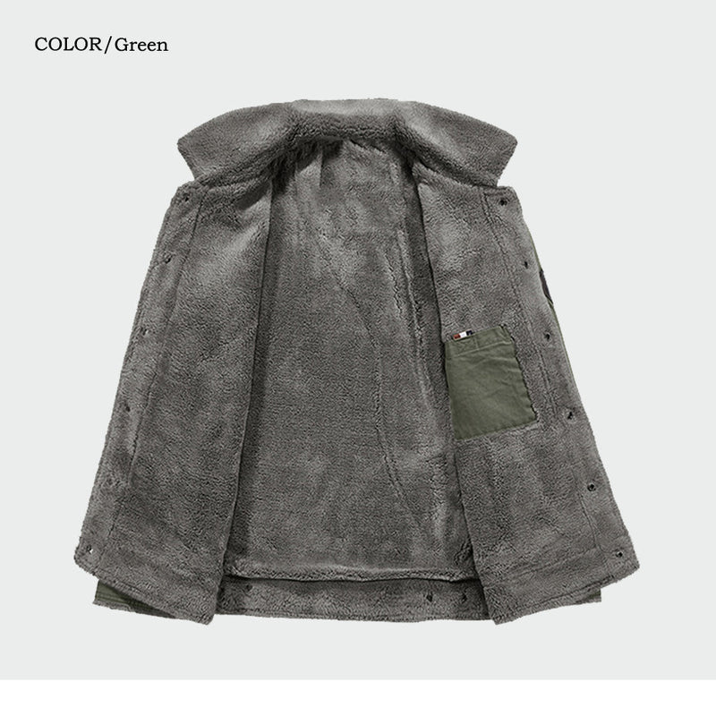 Men's Thick Fleece Coats Winter Warm Jackets Padded Casual Hooded Thermal Parka New Men Overcoat Mens Brand Clothing M-6XL ML081 - Starttech Online Market
