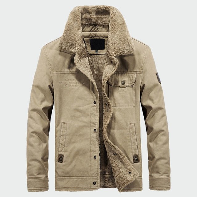 Men's Thick Fleece Coats Winter Warm Jackets Padded Casual Hooded Thermal Parka New Men Overcoat Mens Brand Clothing M-6XL ML081 - Starttech Online Market