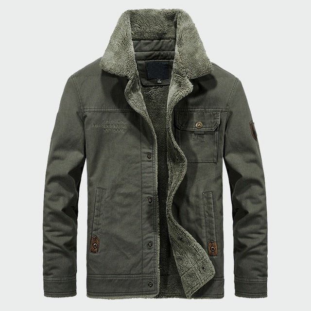 Men's Thick Fleece Coats Winter Warm Jackets Padded Casual Hooded Thermal Parka New Men Overcoat Mens Brand Clothing M-6XL ML081 - Starttech Online Market