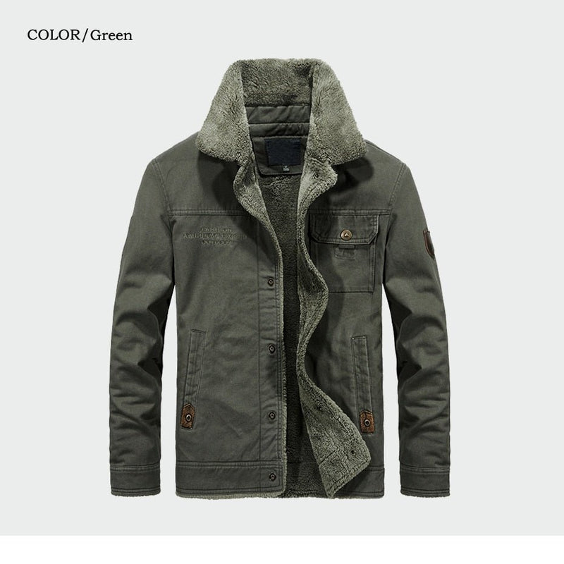 Men's Thick Fleece Coats Winter Warm Jackets Padded Casual Hooded Thermal Parka New Men Overcoat Mens Brand Clothing M-6XL ML081 - Starttech Online Market