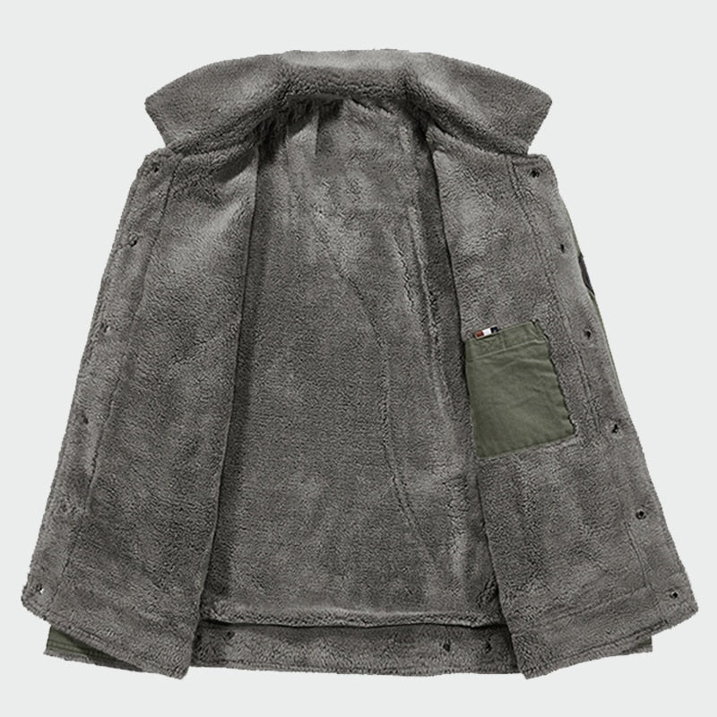 Men's Thick Fleece Coats Winter Warm Jackets Padded Casual Hooded Thermal Parka New Men Overcoat Mens Brand Clothing M-6XL ML081 - Starttech Online Market