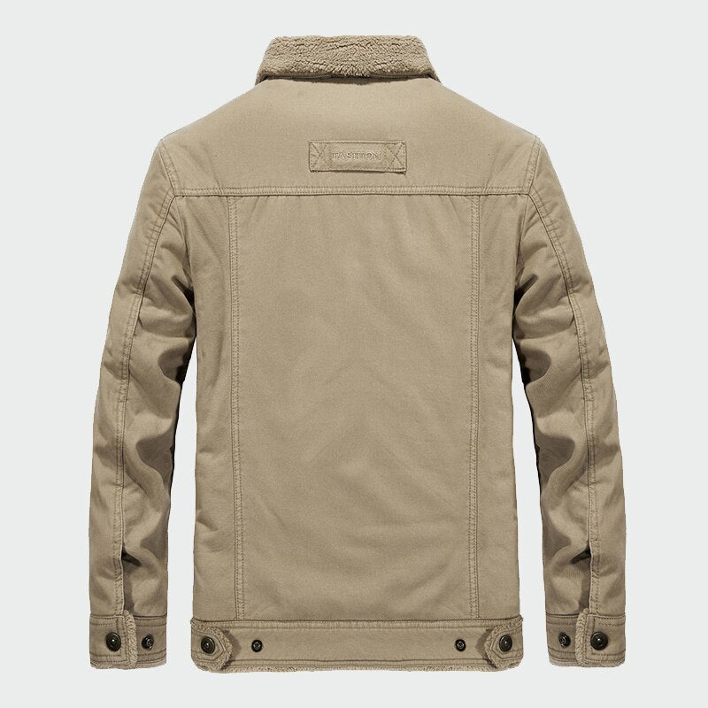 Men's Thick Fleece Coats Winter Warm Jackets Padded Casual Hooded Thermal Parka New Men Overcoat Mens Brand Clothing M-6XL ML081 - Starttech Online Market
