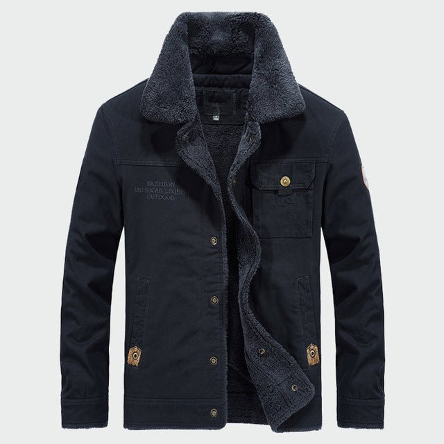 Men's Thick Fleece Coats Winter Warm Jackets Padded Casual Hooded Thermal Parka New Men Overcoat Mens Brand Clothing M-6XL ML081 - Starttech Online Market
