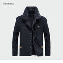 Men's Thick Fleece Coats Winter Warm Jackets Padded Casual Hooded Thermal Parka New Men Overcoat Mens Brand Clothing M-6XL ML081 - Starttech Online Market