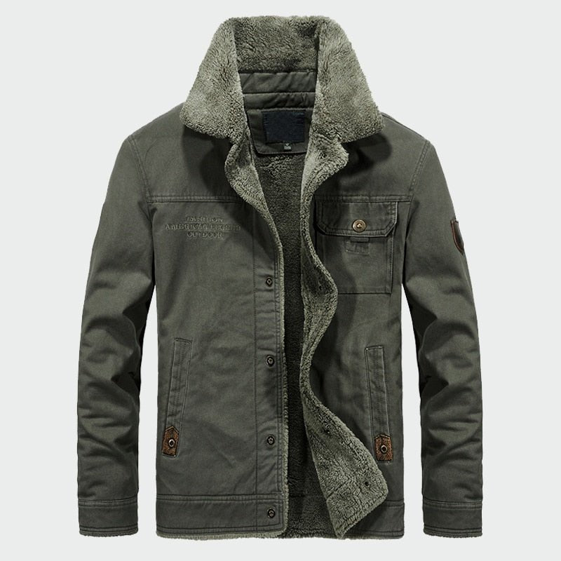Men's Thick Fleece Coats Winter Warm Jackets Padded Casual Hooded Thermal Parka New Men Overcoat Mens Brand Clothing M-6XL ML081 - Starttech Online Market