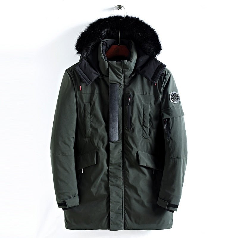 Men's Waterproof Parka Winter Military Jacket Coat Men Army Green Black Outdoor Ice Coat veste homme hiver parka homme.DB20 - Starttech Online Market