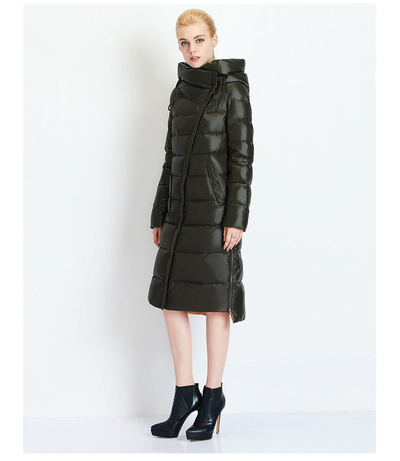 MIEGOFCE Fashionable Jacket Women Hooded Warm Fluff Parka Coat High Quality - Starttech Online Market