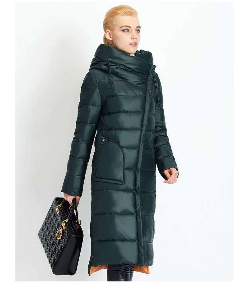 MIEGOFCE Fashionable Jacket Women Hooded Warm Fluff Parka Coat High Quality - Starttech Online Market