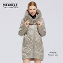 MIEGOFCE New Women's Cotton Coat With Stylish Fur Collar Rex Rabbit Long Winter Jacket - Starttech Online Market
