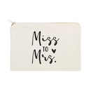 Miss to Mrs. Cotton Canvas Cosmetic Bag - Starttech Online Market