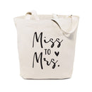 Miss to Mrs. Wedding Cotton Canvas Tote Bag - Starttech Online Market