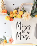 Miss to Mrs. Wedding Cotton Canvas Tote Bag - Starttech Online Market