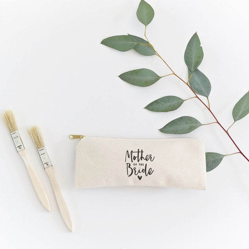 Mother of the Bride Cotton Canvas Pencil Case and Travel Pouch - Starttech Online Market