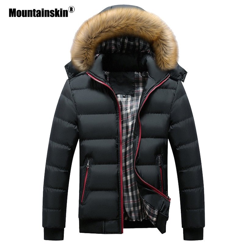 Mountainskin Men's Winter Jackets Thick Hooded Fur Collar Parka Men Coats Casual Padded Mens Jackets Male Clothing 6XL 7XL SA748 - Starttech Online Market