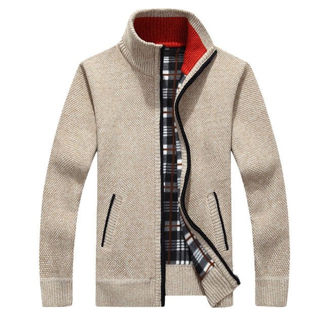 Mountainskin New Men's Sweaters Autumn Winter Warm Pullover Thick Cardigan Coats Mens Brand Clothing Male Casual Knitwear SA582 - Starttech Online Market