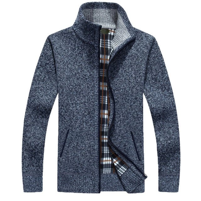 Mountainskin New Men's Sweaters Autumn Winter Warm Pullover Thick Cardigan Coats Mens Brand Clothing Male Casual Knitwear SA582 - Starttech Online Market