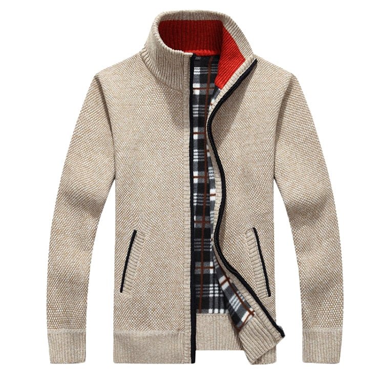Mountainskin New Men's Sweaters Autumn Winter Warm Pullover Thick Cardigan Coats Mens Brand Clothing Male Casual Knitwear SA582 - Starttech Online Market