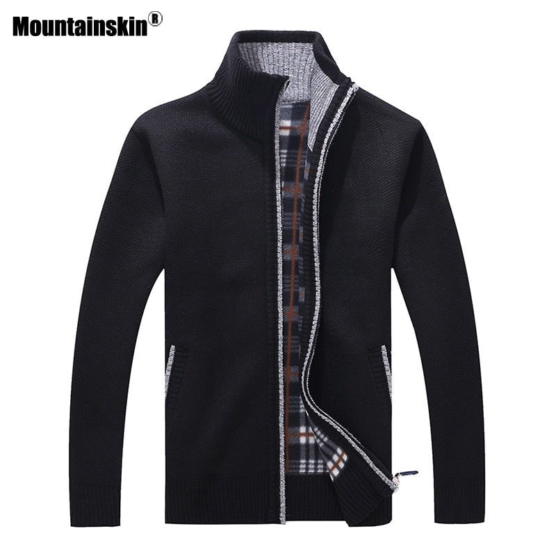 Mountainskin New Men's Sweaters Autumn Winter Warm Pullover Thick Cardigan Coats Mens Brand Clothing Male Casual Knitwear SA582 - Starttech Online Market