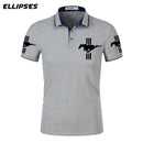Mustang Polo Shirt for Man Summer Mustang Logo Polo Shirt Short Sleeve Male Cotton Turn-down Collar Tops Polo Shirt Men - Starttech Online Market
