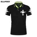 Mustang Polo Shirt for Man Summer Mustang Logo Polo Shirt Short Sleeve Male Cotton Turn-down Collar Tops Polo Shirt Men - Starttech Online Market