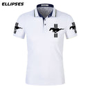 Mustang Polo Shirt for Man Summer Mustang Logo Polo Shirt Short Sleeve Male Cotton Turn-down Collar Tops Polo Shirt Men - Starttech Online Market