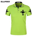 Mustang Polo Shirt for Man Summer Mustang Logo Polo Shirt Short Sleeve Male Cotton Turn-down Collar Tops Polo Shirt Men - Starttech Online Market