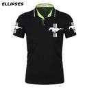 Mustang Polo Shirt for Man Summer Mustang Logo Polo Shirt Short Sleeve Male Cotton Turn-down Collar Tops Polo Shirt Men - Starttech Online Market