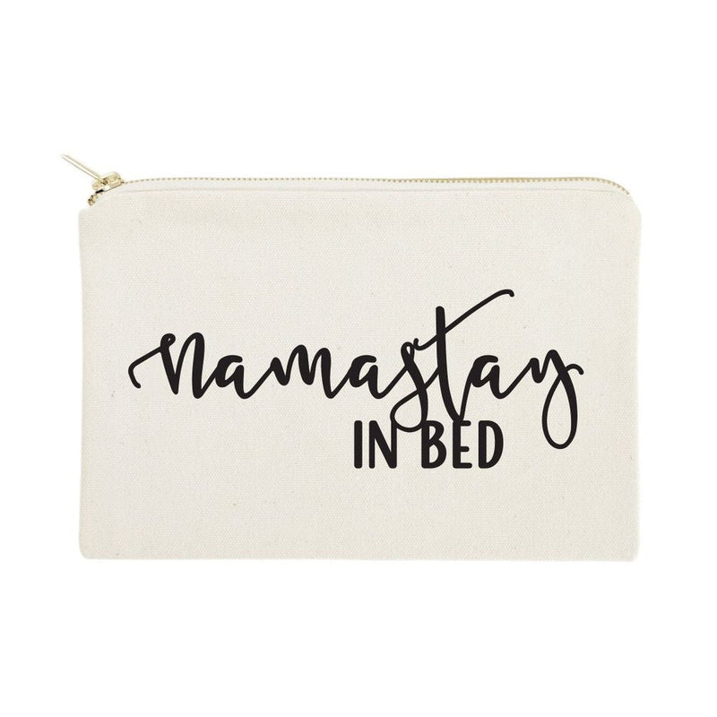 Namastay in Bed Cotton Canvas Cosmetic Bag - Starttech Online Market
