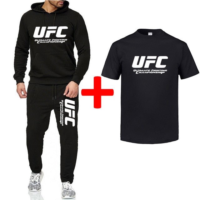 New Brand Tracksuit Fashion UFC Men Sportswear Three Piece Sets Ultimate Fighting Championship Sportswear - Starttech Online Market