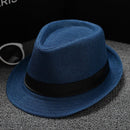 New Classic Men Women Straw Fedora Hat Wide Brim Panama Summer Hat - Starttech Online Market