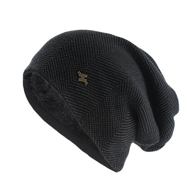 New Fashion Adult Men Winter Warm Hat For Unisex Knitted Casual Beanies Skullies Cotton Wool Hats Brand Outdoor Solid Gorros - Starttech Online Market