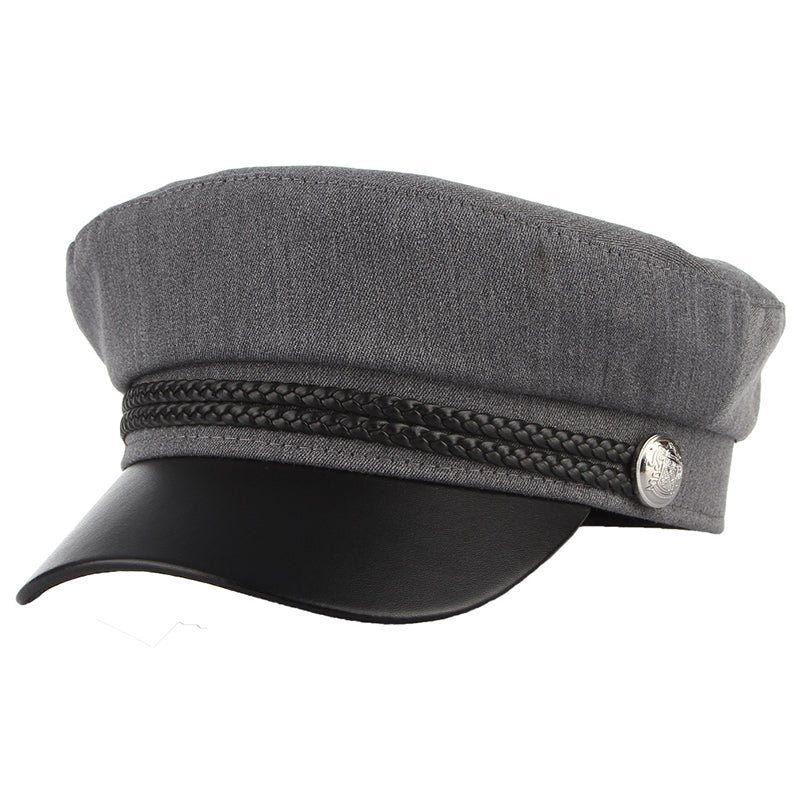 New High Quality Casual Military Cap Man & Woman Cotton Beret Flat Captain Cap Trucker Vintage Sport - Starttech Online Market