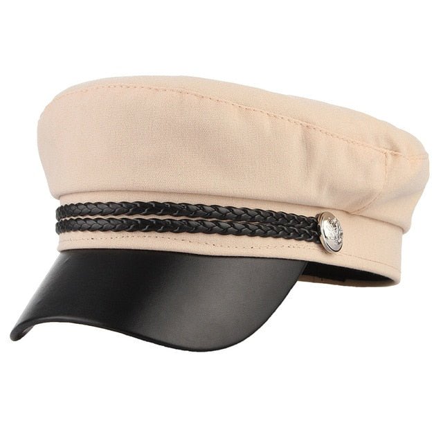 New High Quality Casual Military Cap Man & Woman Cotton Beret Flat Captain Cap Trucker Vintage Sport - Starttech Online Market