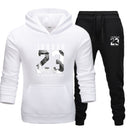 New JORDAN 23 Men Sportswear Hoodies Pullover Hip Hop Women Hoodie+Pant Sporting Suit 2-Piece - Starttech Online Market
