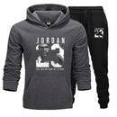 New JORDAN 23 Men Sportswear Hoodies Pullover Hip Hop Women Hoodie+Pant Sporting Suit 2-Piece - Starttech Online Market