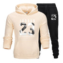 New JORDAN 23 Men Sportswear Hoodies Pullover Hip Hop Women Hoodie+Pant Sporting Suit 2-Piece - Starttech Online Market
